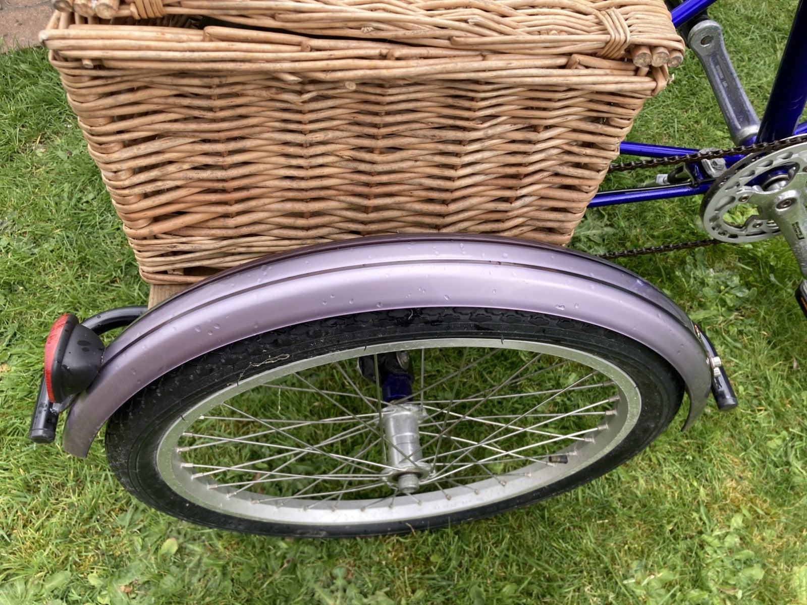 Pashley Tri-1 Adult Foldable Tricycle Trike with F&M basket, cover & extras