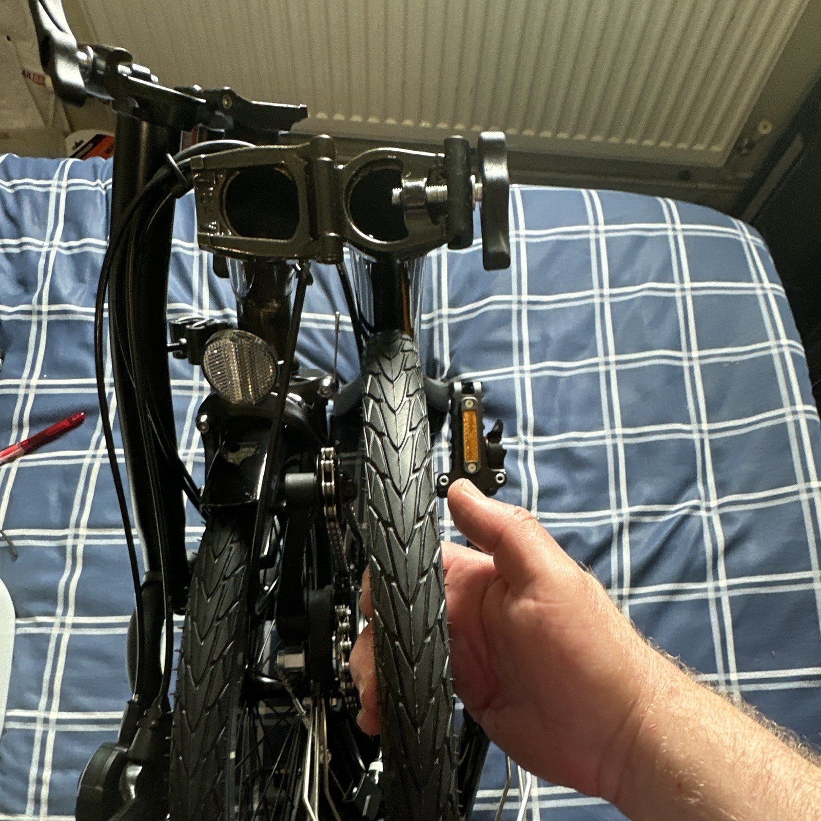 2023 Brompton C Line Folding Bike 16in Raw Lacquer Frame
