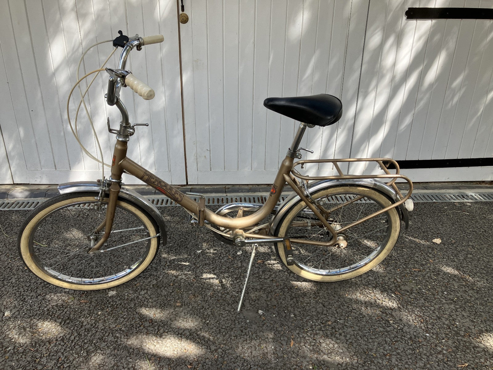 2x Hercules of Nottingham England Folda Folding Bicycles c1970's