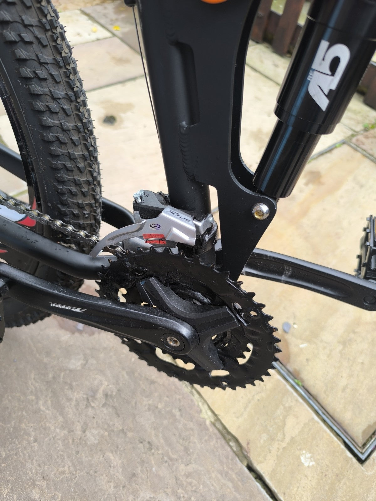 Cyrusher FR100 Mountain Bike Full Suspension 26in Black Folding Bike