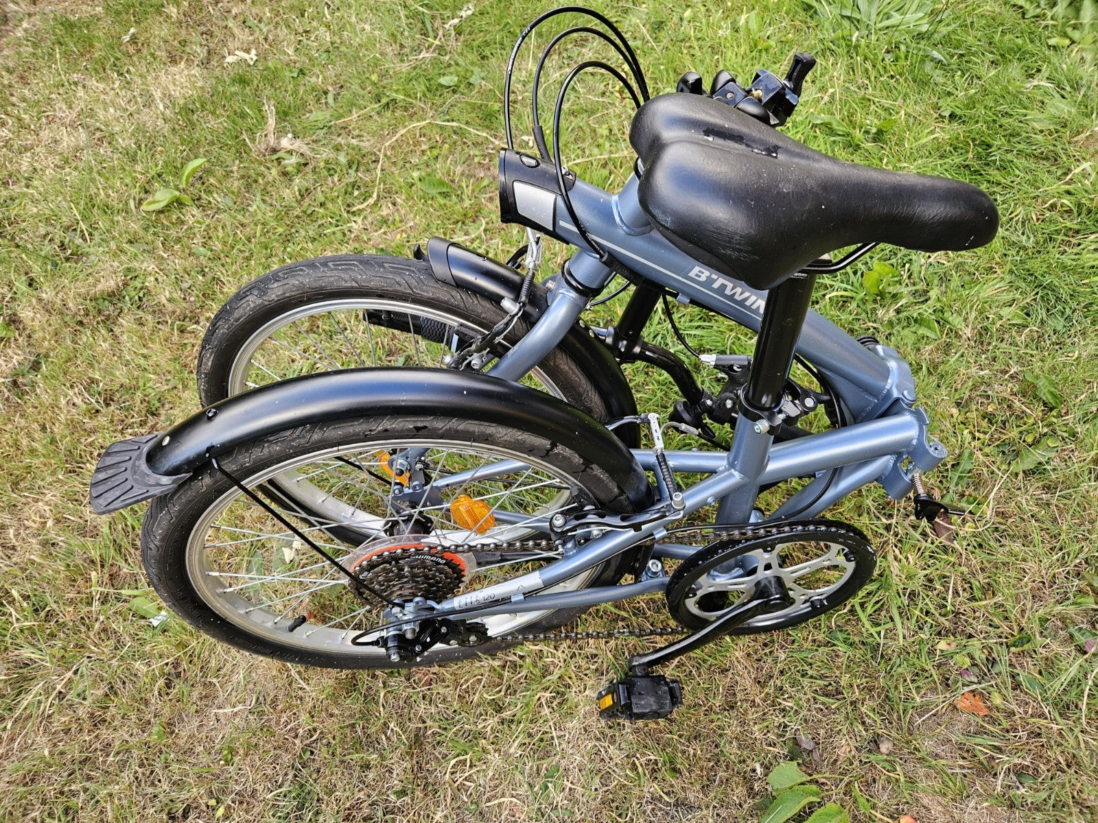 Decathlon BTWIN Fold Tilt 120 Grey Folding bike excellent condition
