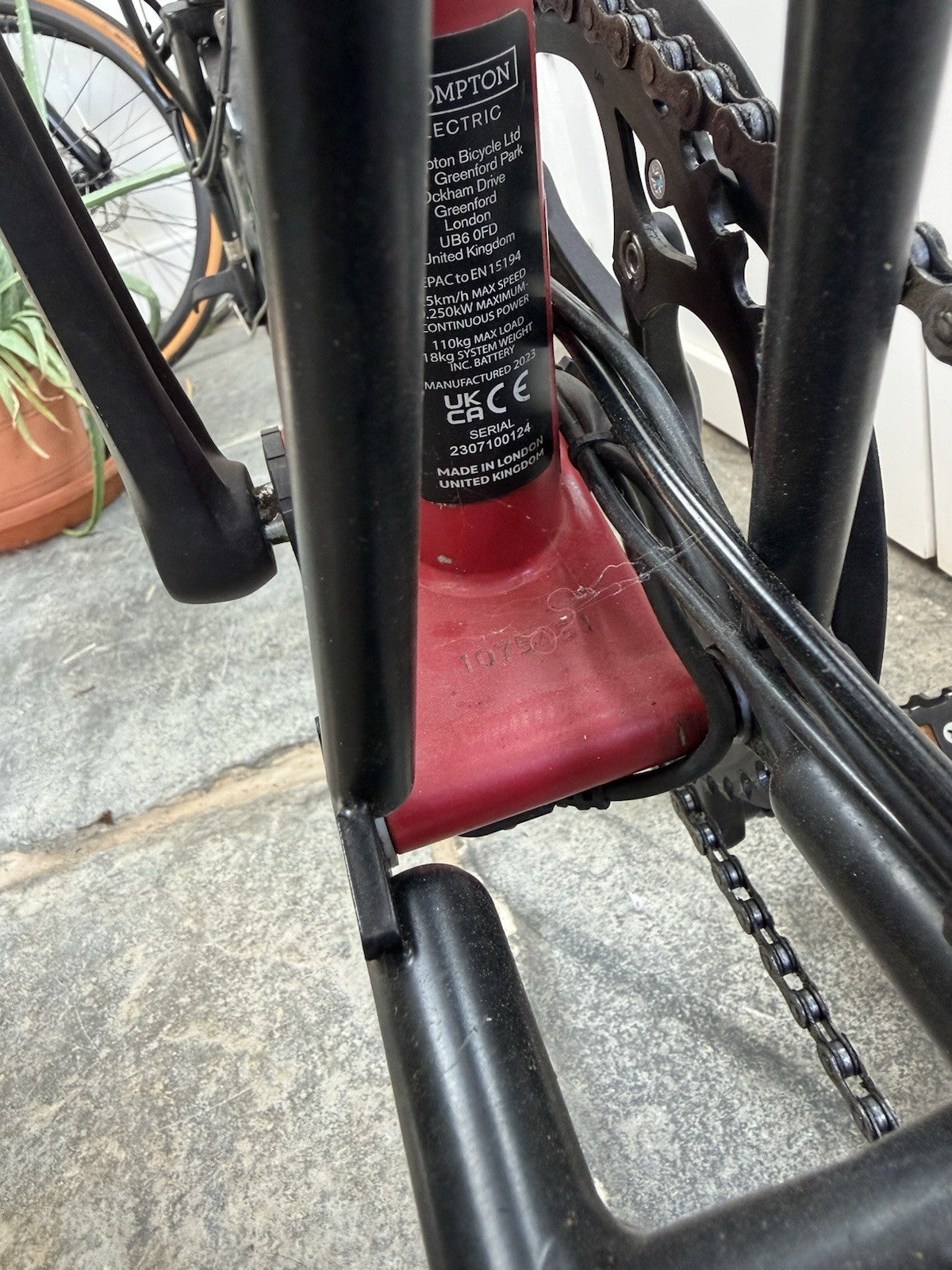 Brompton C-line 6-speed Maroon Red With Three Brompton Bags