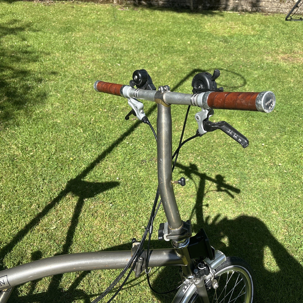Brompton Folding Bike 6-Speed, Raw Lacquer