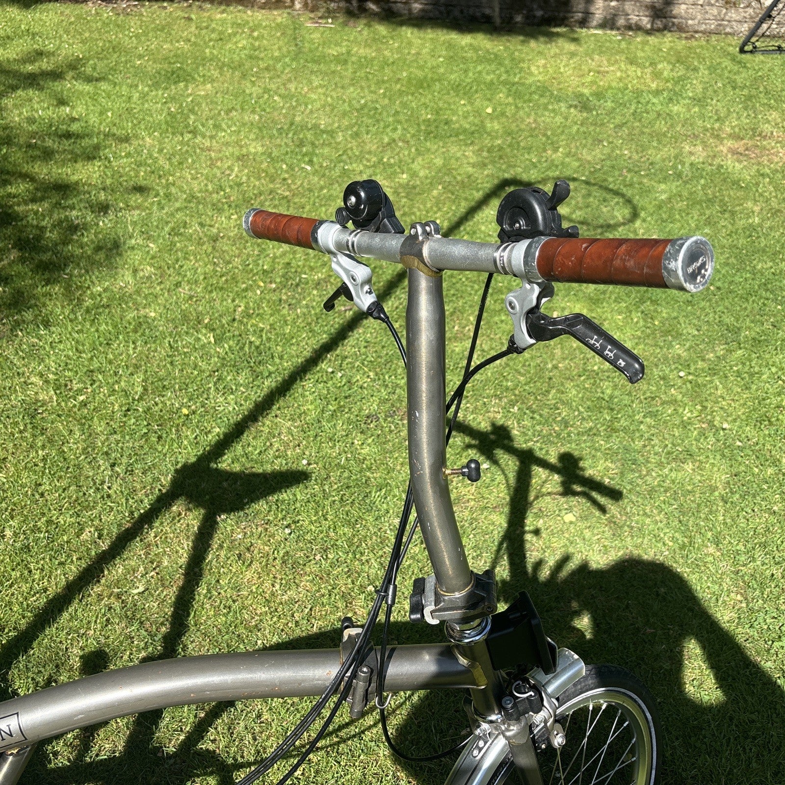 Brompton Folding Bike 6-Speed, Raw Lacquer