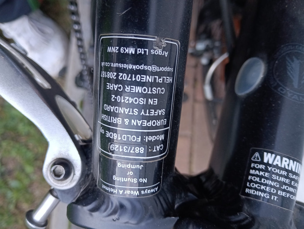 Oyama folding bike 6061 alu frame , Brompton folding system
