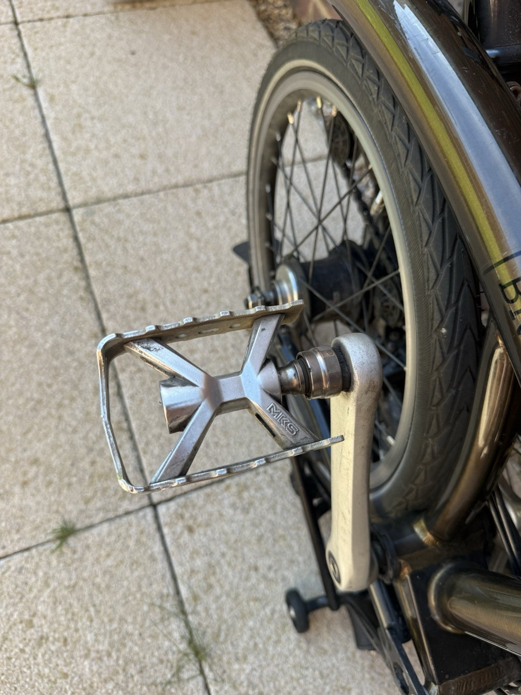 Brompton Superlight S6L Raw Lacquer 6 Speed Folding Bike MKS EZY Pedals