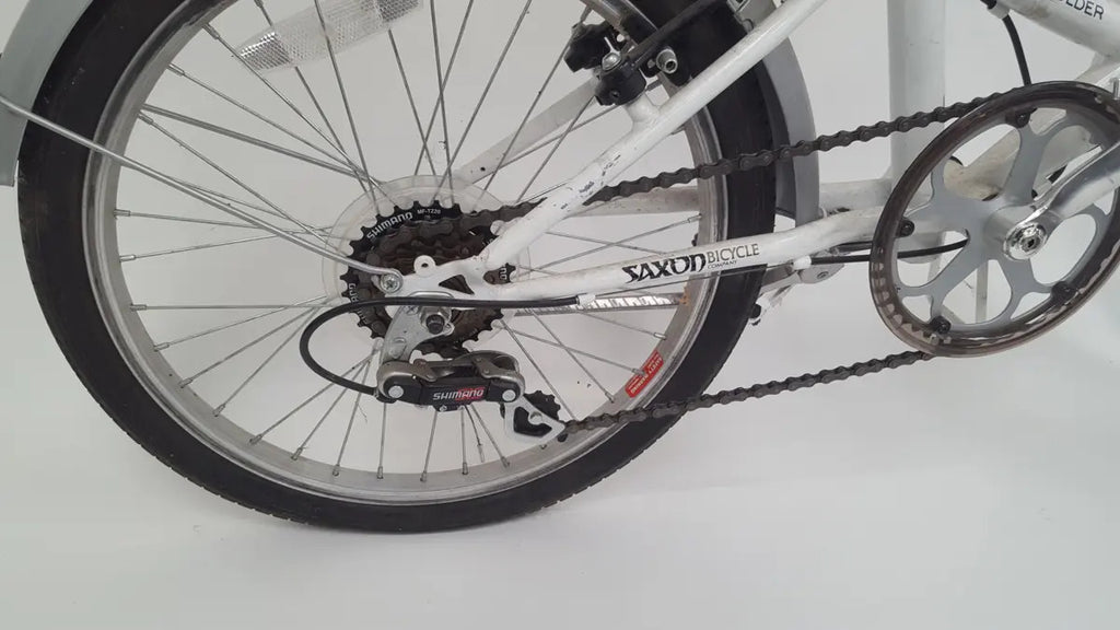 Saxon FOLD3 Leisure Folder 20 Folding Bike White 6 Speed