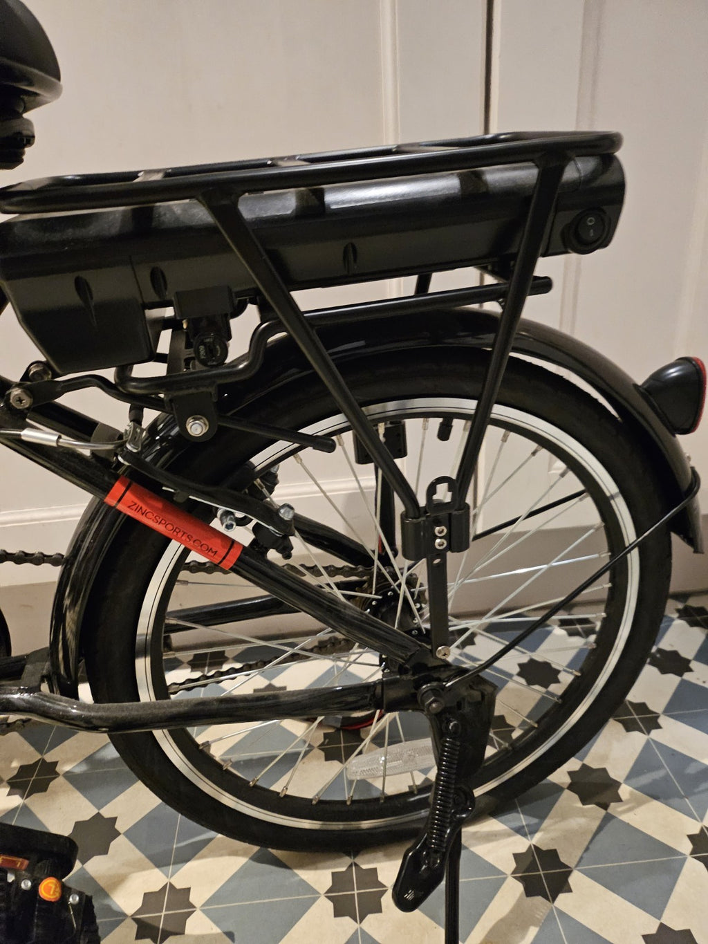 Zinc 20 Inch Wheel Size Eco Unisex 36V Folding  Bike, Black comes with charger