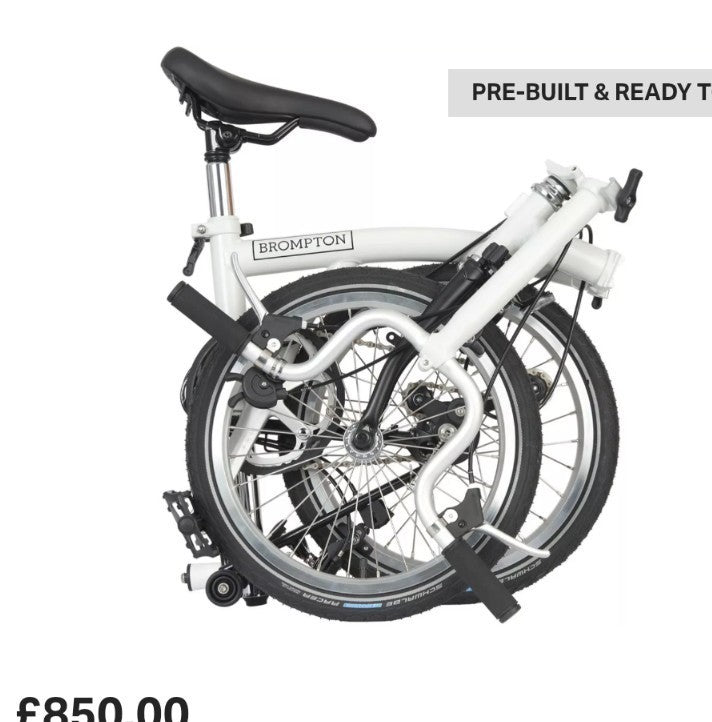 Brompton A Line White Folding Bike Bicycle New Condition