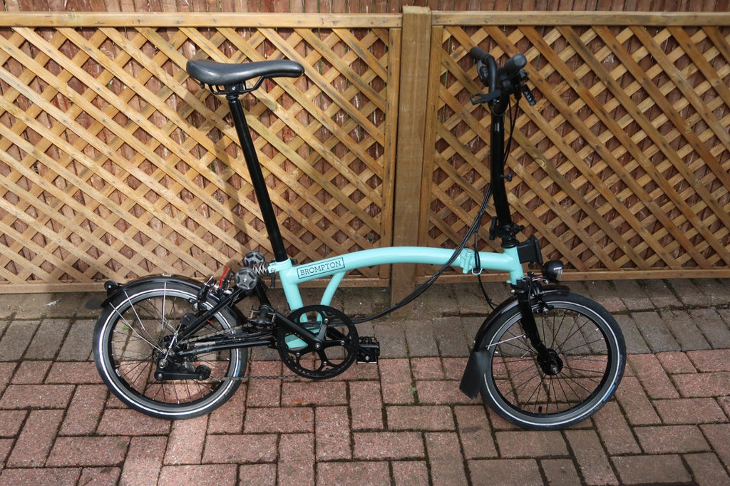 Brompton Turkish Blue Black Edition 6 Speed Dynamo Lights M Bars Collection