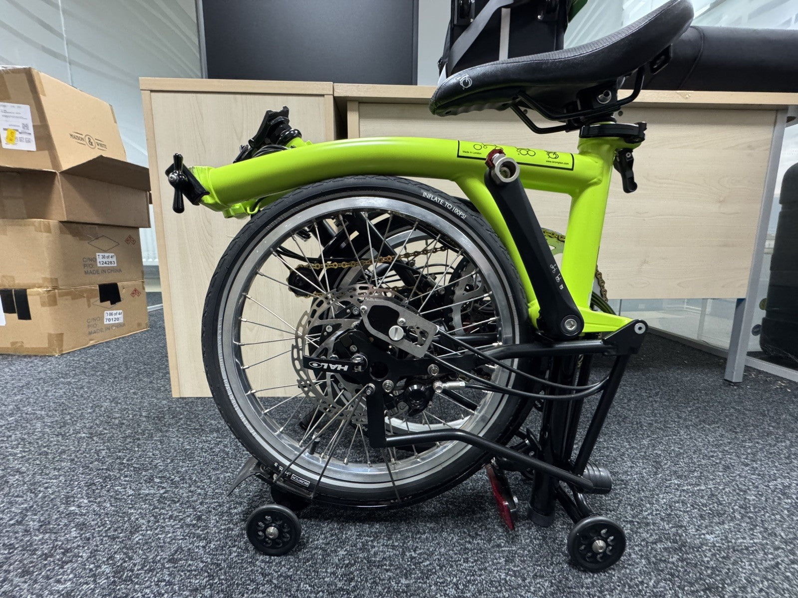 BROMPTON M6R WITH ROHLOFF CONVERSION BY KINETICS OF GLASGOW, FULLY CUSTOMISED