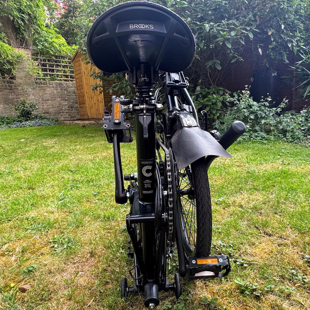 Brompton C‑Line S6L Black Edition Roller Rack – Low Handlebar – 6‑Speed - Brooks