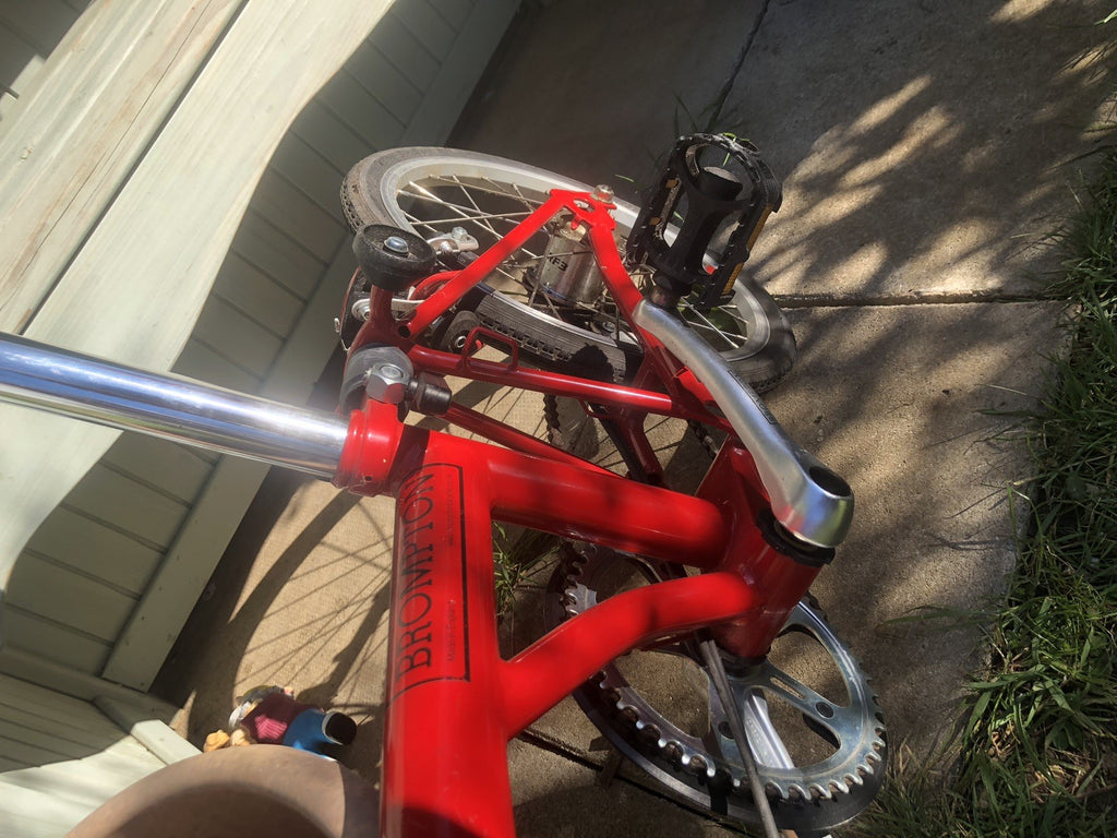 Brompton A Line Folding Bike 3 -Speed, Red