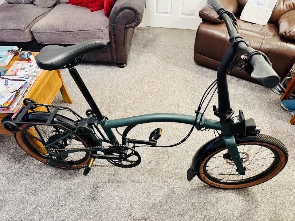 Brompton G Line -e- With Roller Frame Forest Green Medium