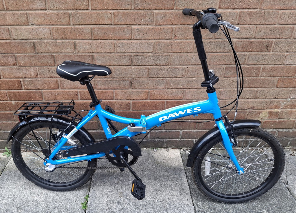Dawes Diamond Folding Bike 13" Frame 20" Wheels Used Twice Summer Bargain VGC