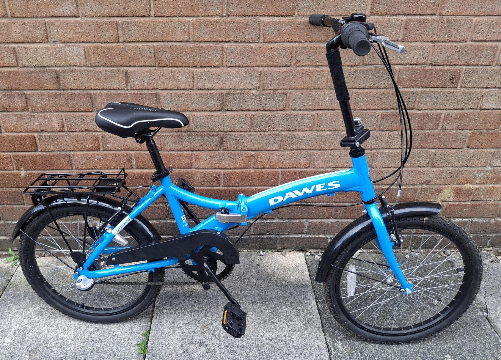 Dawes Diamond Folding Bike 13" Frame 20" Wheels Used Twice Summer Bargain VGC
