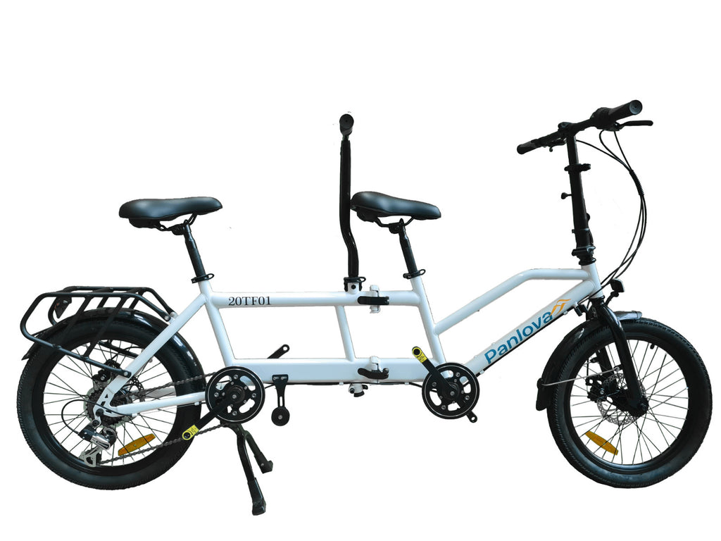 20" Wheel Folding Tandem Bicycle bike, 7 SP Shimano, Full Disc Brakes -20TF01W5
