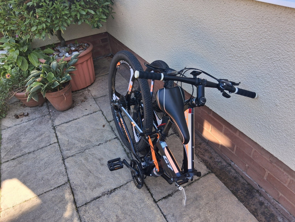 Used EuroBike G7 27.5" Wheels Full Suspension Black/Orange Folding MTB