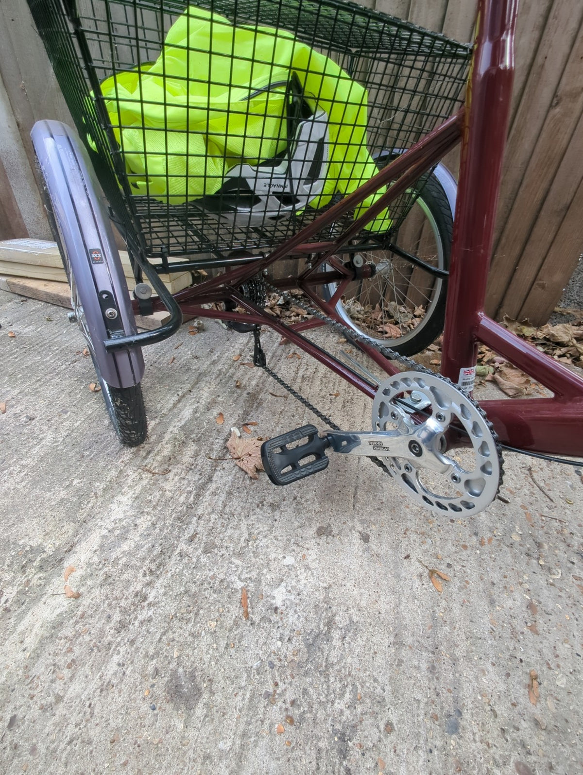 Pashley Tri-1 Folding Trike Burgundy Red
