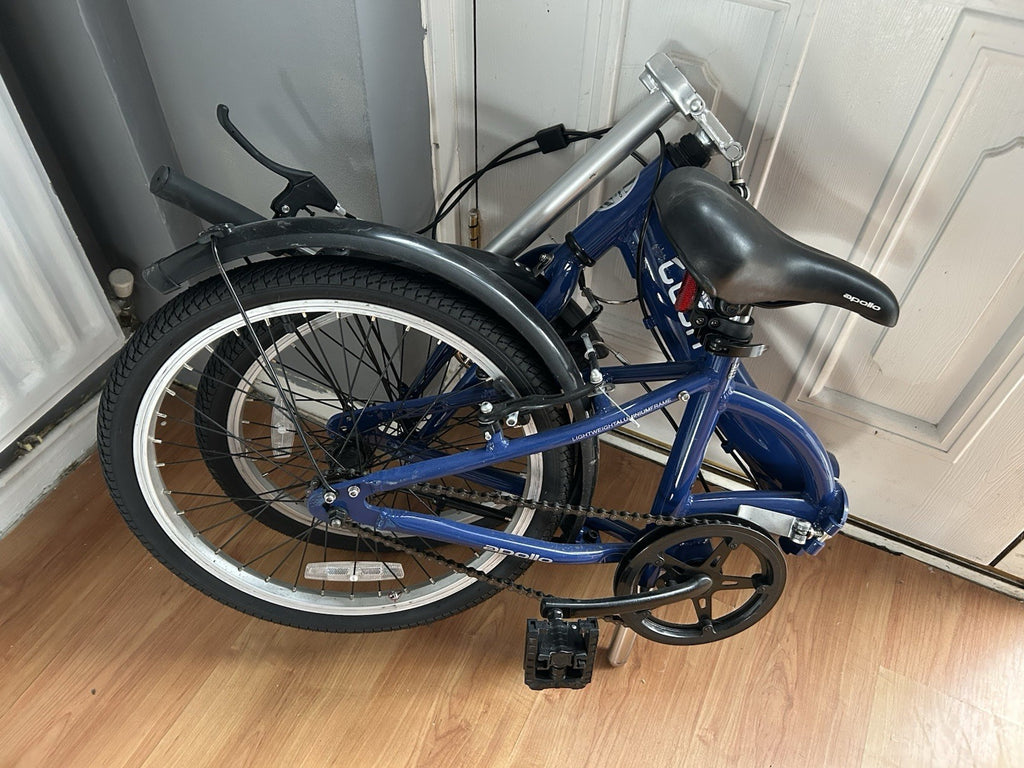 Apollo Tuck 20'' Lightweight Folding Bike Single Speed Blue