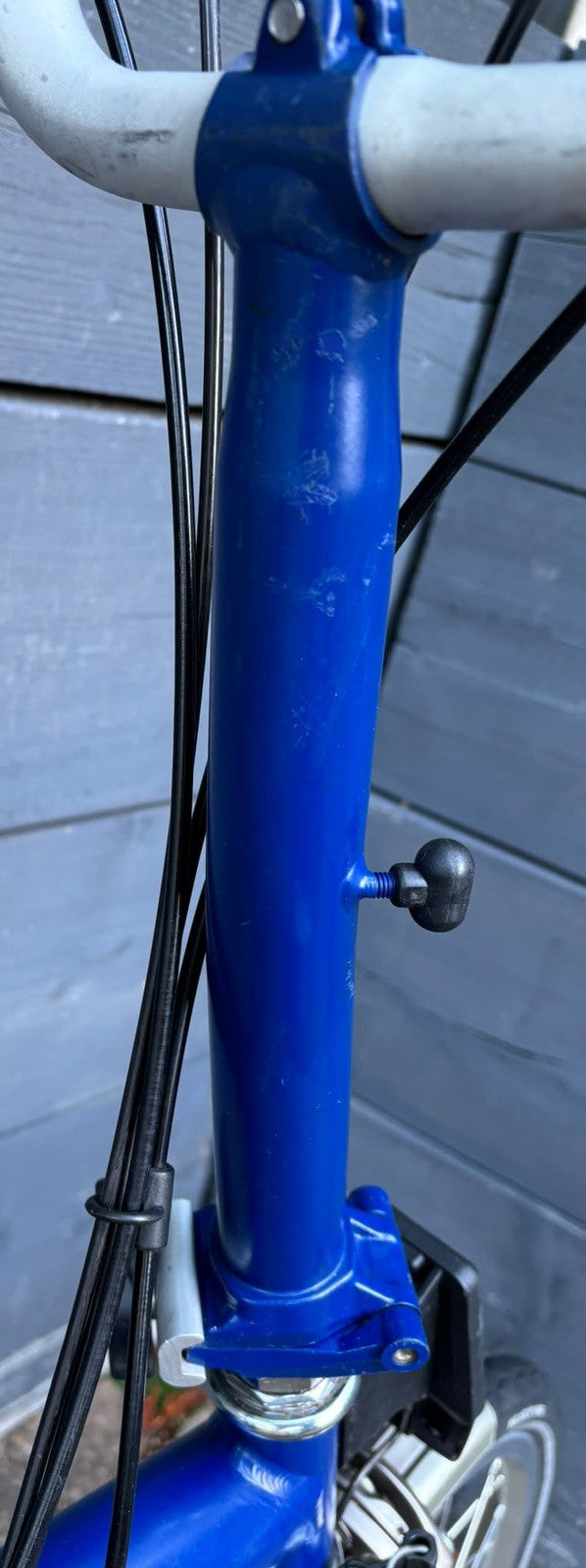 Brompton M6L C Line 6 Speed Folding Bicycle in Cobalt Blue Excellent Condition