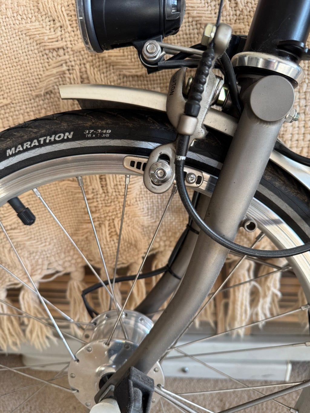 Brompton Superlight 6-Speed, Titanium Rear, Hub Dynamo, Very Low Use