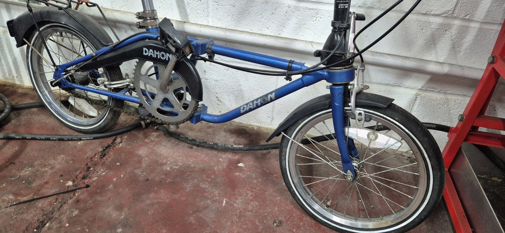 Dahon Vintage Folding Bicycle in blue 3 sturmy archer gears