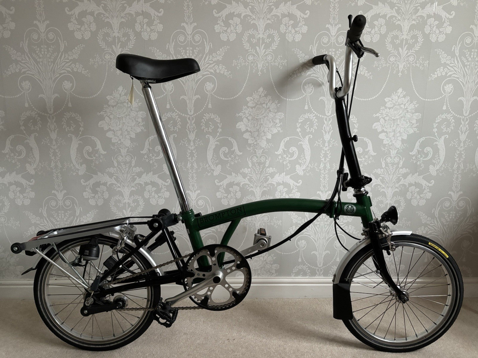 Brompton M3R folding bicycle in Racing Green / Black - New Timewarp Condition