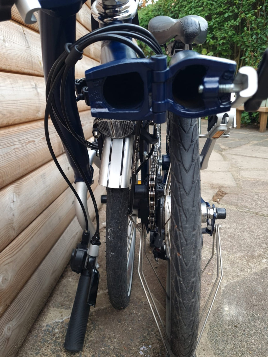Brompton M6L Folding Bicycle Tempest Blue used in great condition + pump + docs