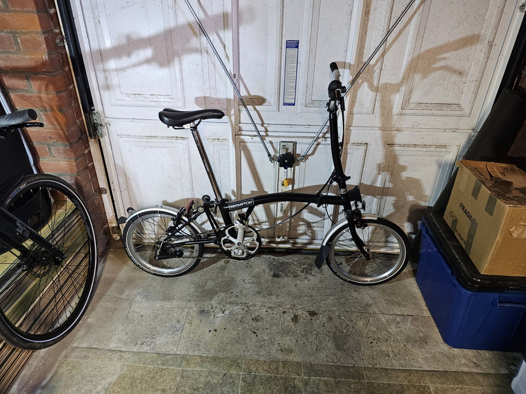 Brompton Folding Bike - Matte Black - Excellent Condition