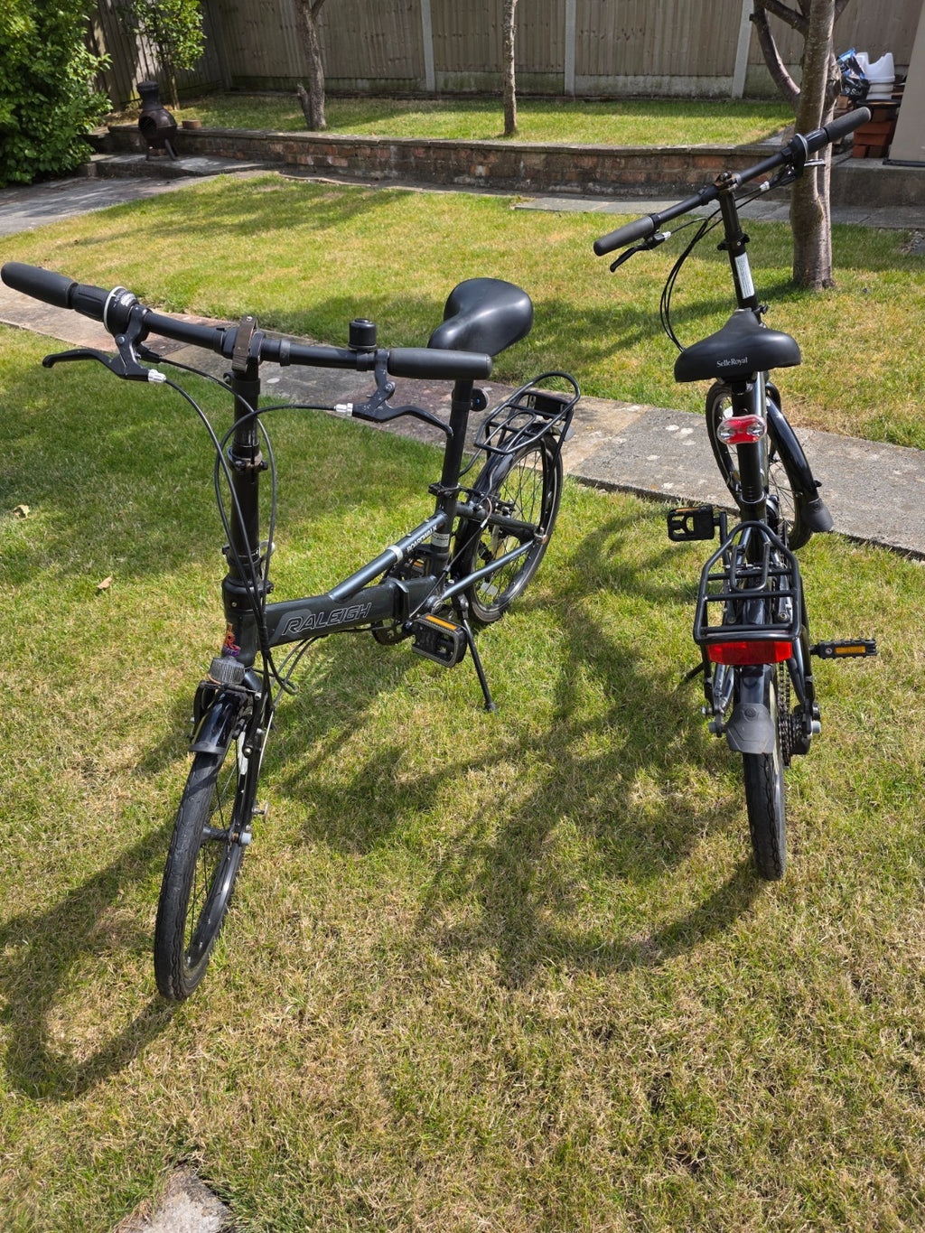TWO Raligh Boardwalk folding bicycles -very good condition.
