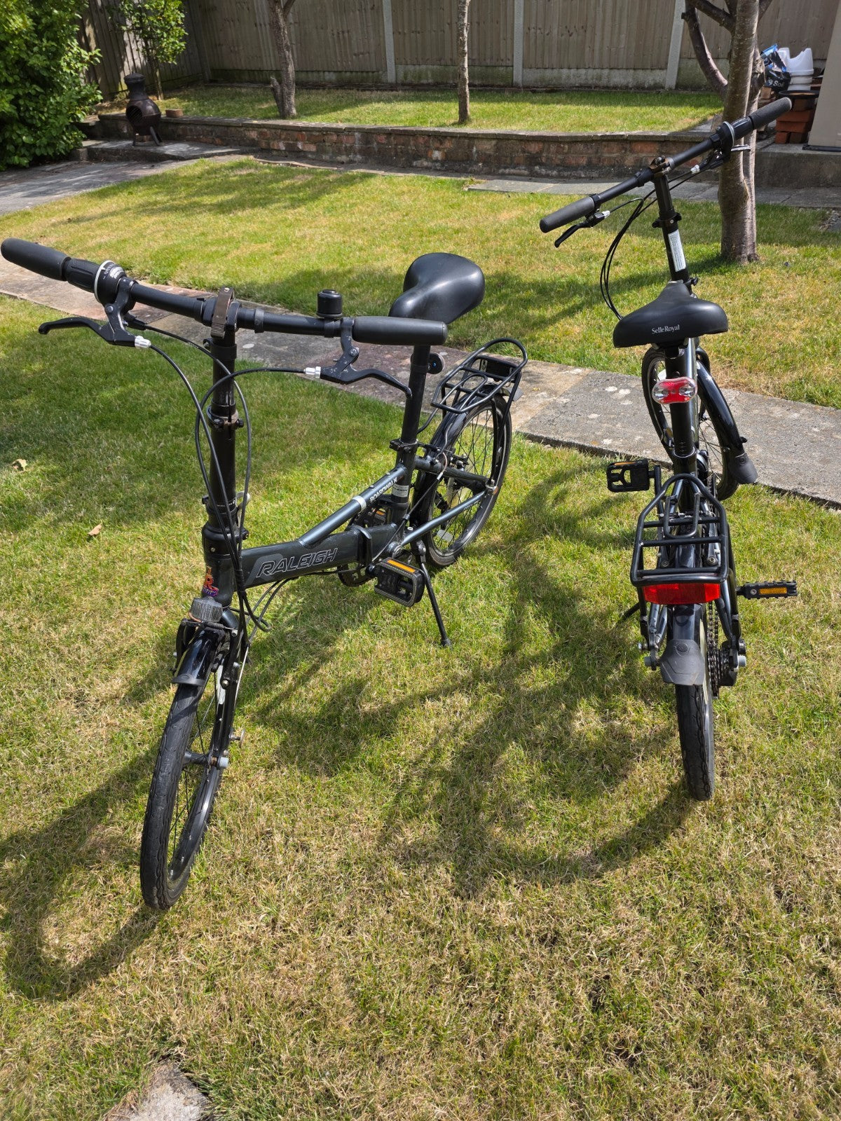 TWO Raligh Boardwalk folding bicycles -very good condition.