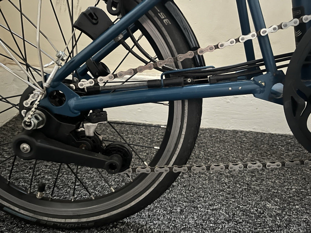 Brompton C Line Folding Bike 6-Speed, Blue, Very Good Condution