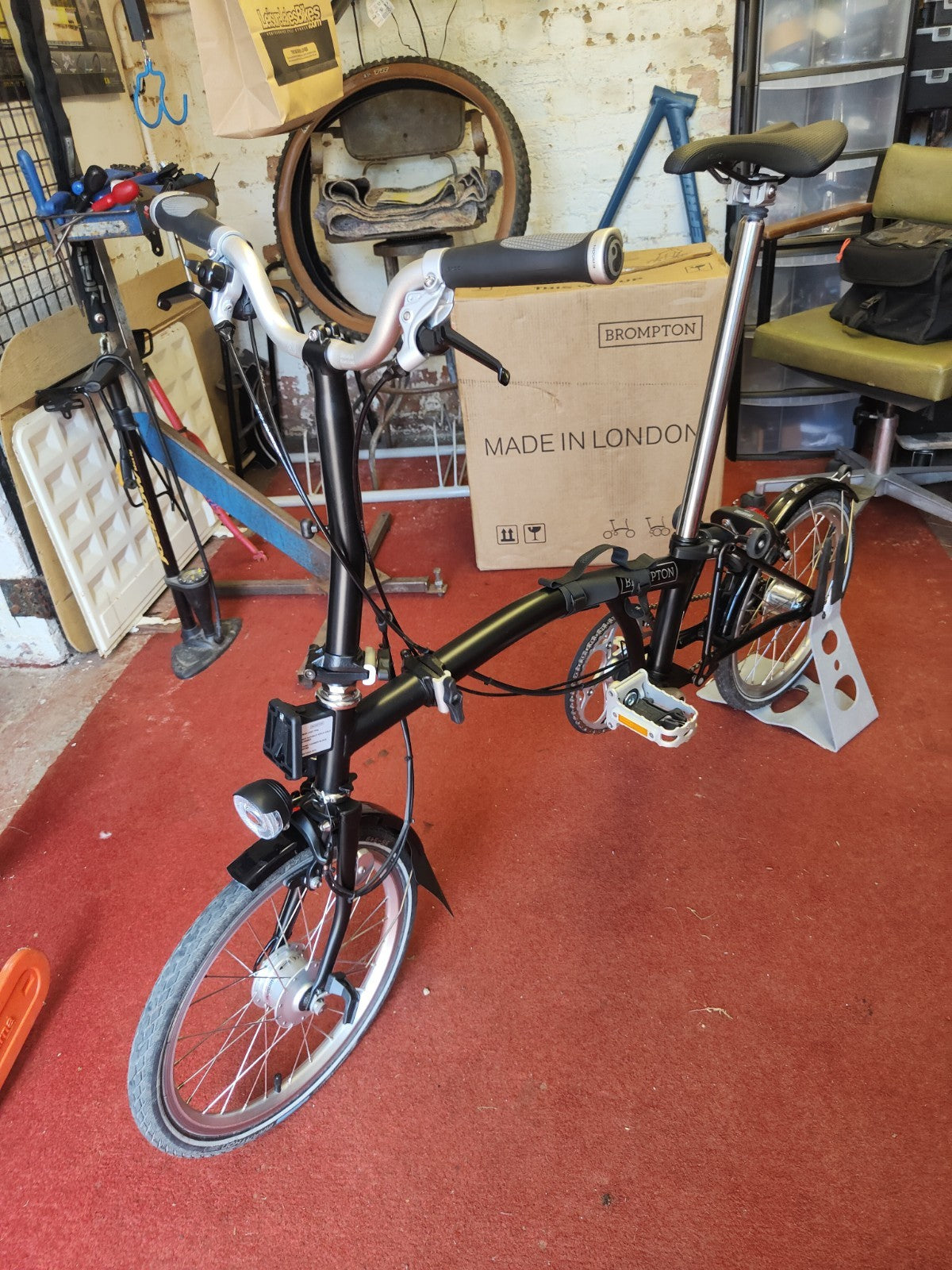 Brompton 3-Speed Sturmey Archer Black Foldable Bicycle