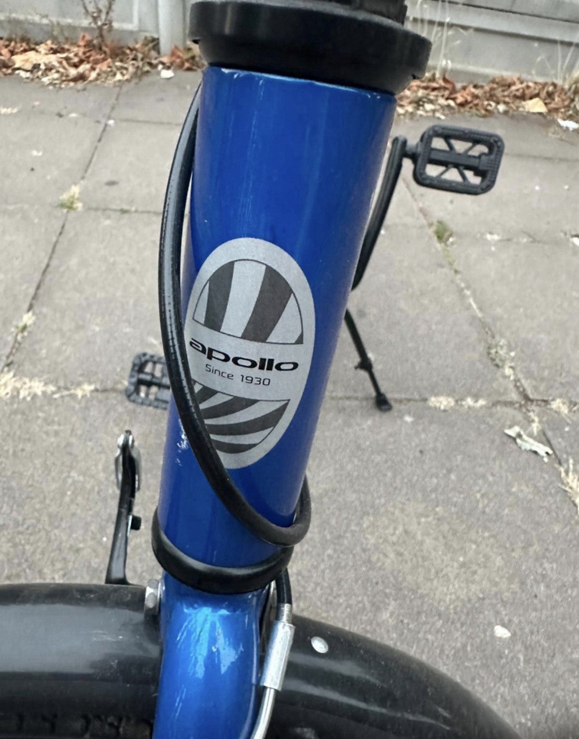 Apollo Tuck Folding Bike Blue 20" Wheel 6 Speed Folding Bicycle Commuter Adult