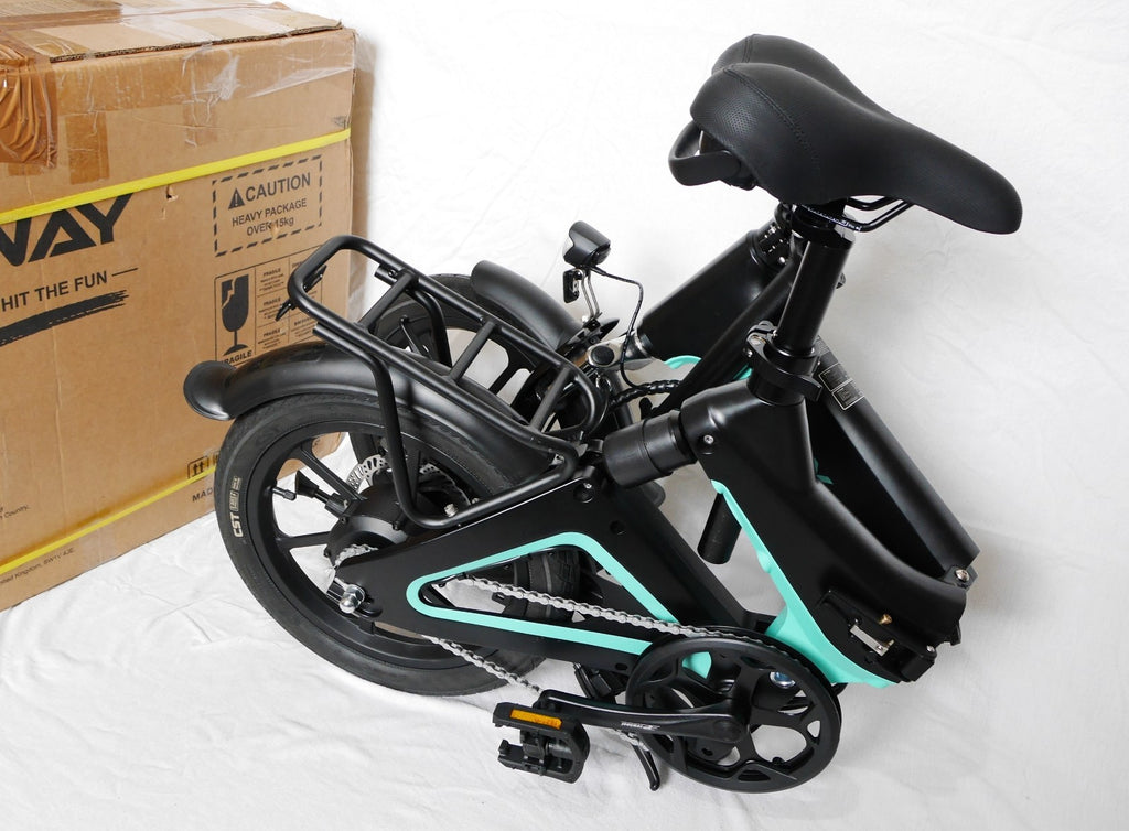 HITWAY BK2  Folding Bike, 16-inch Wheels, Black