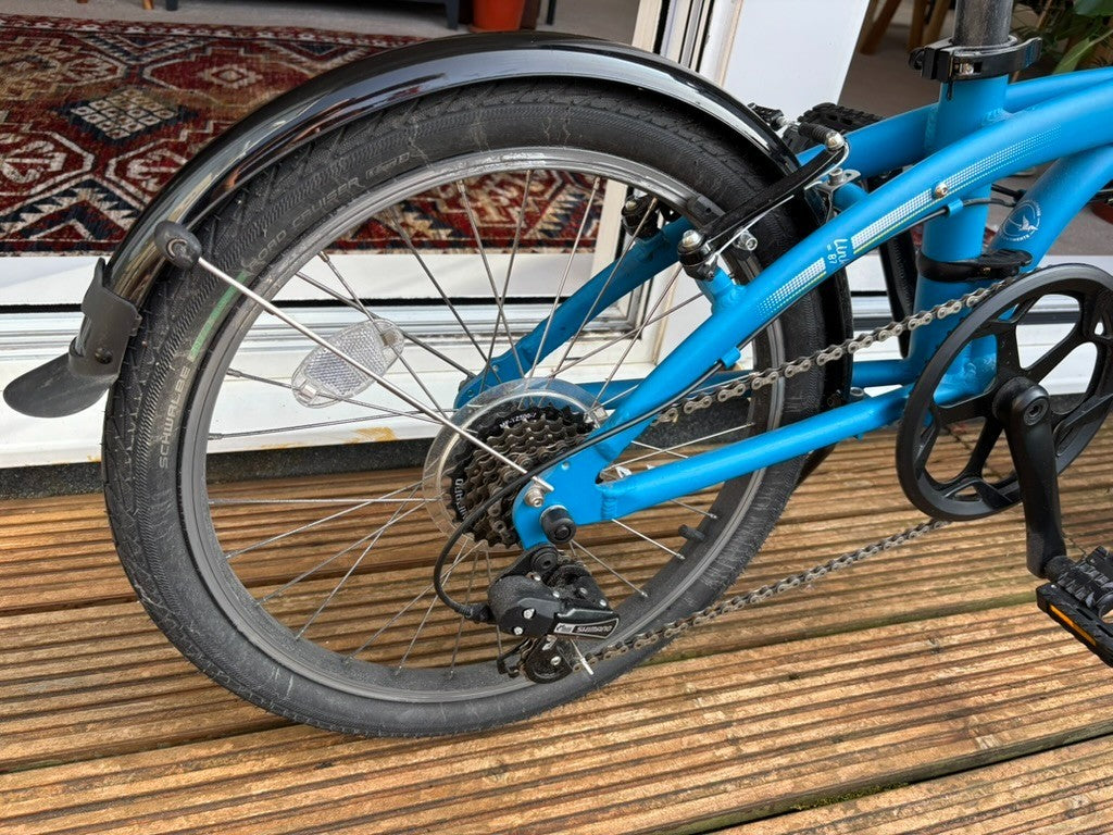 Tern Link B7 Folding Bicycle 20" - Blue - Good Condition