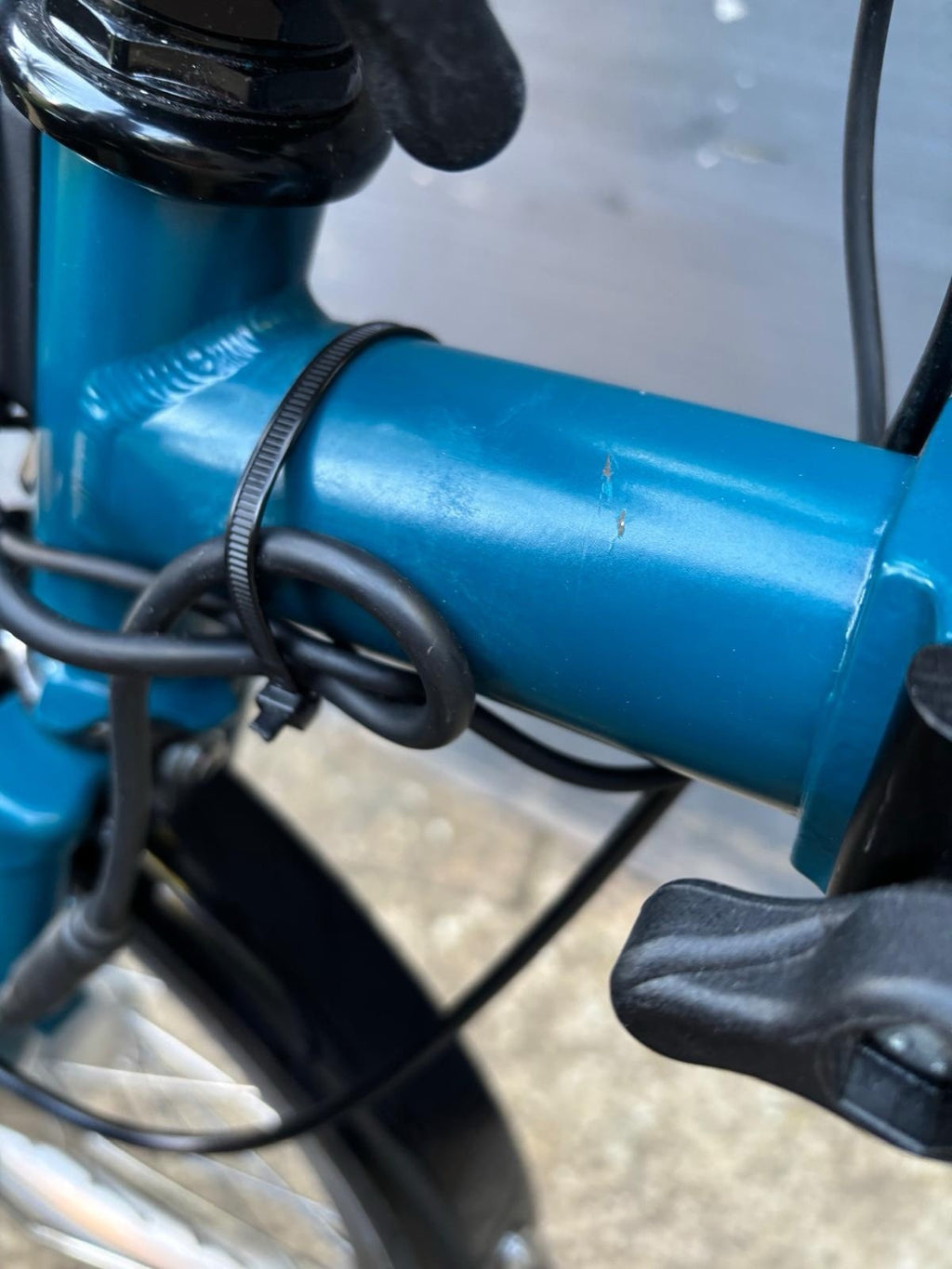 2023 Brompton C Line 6 Speed Urban in Ocean Blue + Optional Swytch Kit Fitted