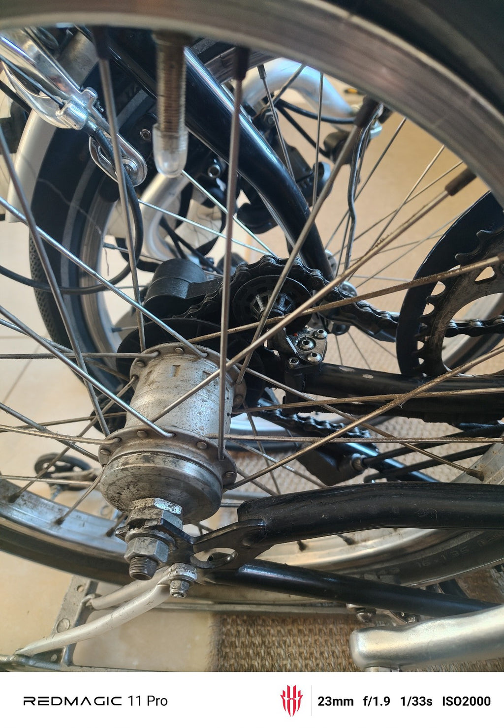Brompton Folding Bicycle 3 speed rear rack and grip handle bars