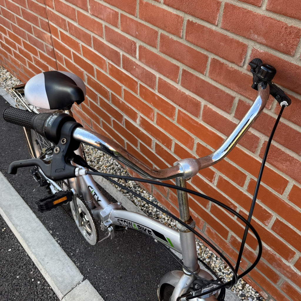 Stowabike Folding City Bike 6 Speed With Rear Rack Commuter Bicycle Foldable