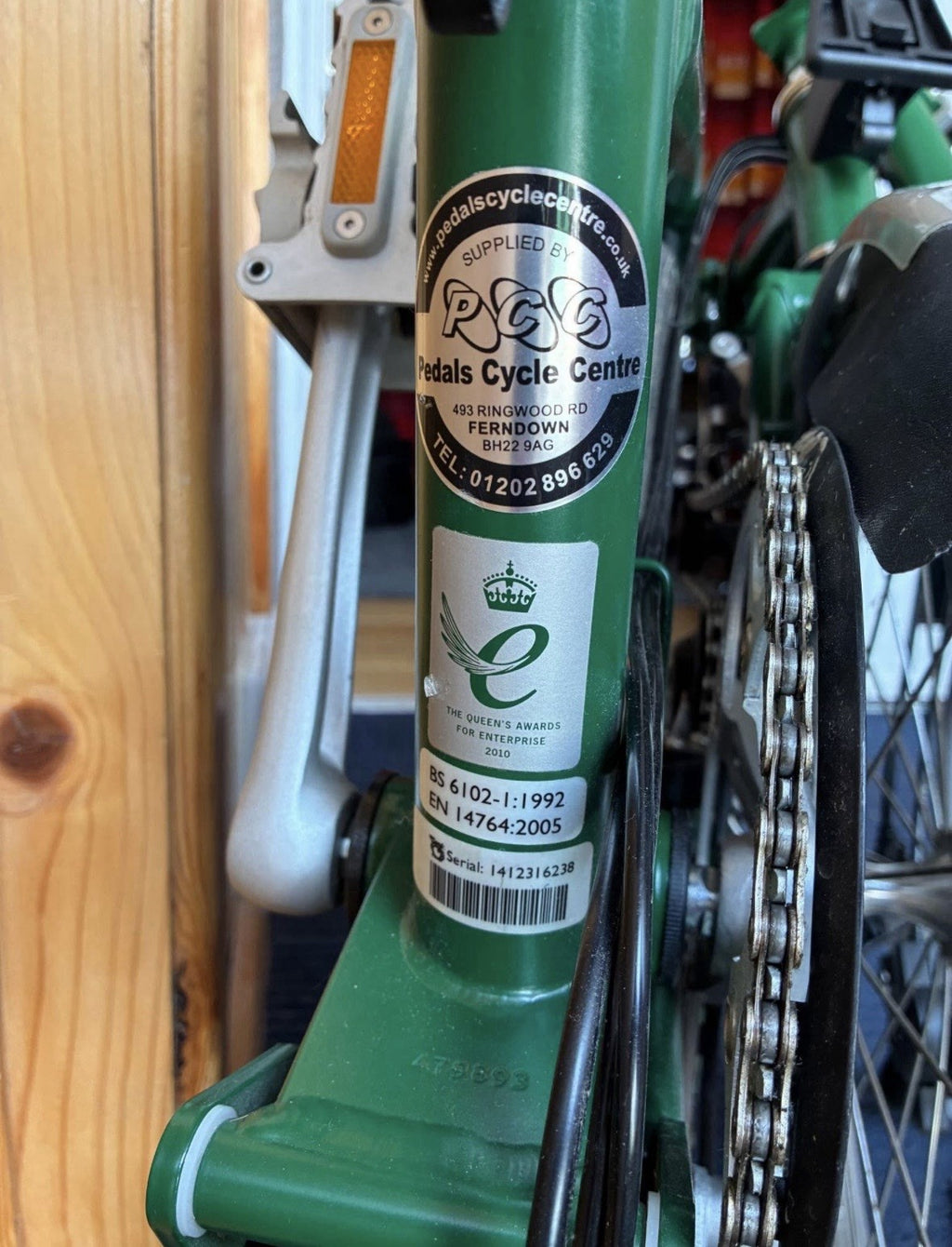 Brompton C-Line 6-Speed Folding Bike – Green – Excellent Condition