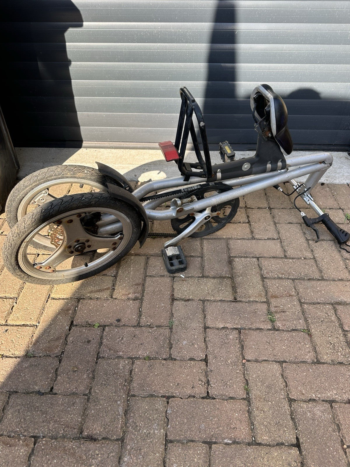 STRIDA Folding Bike - Silver - Good condition Can Post