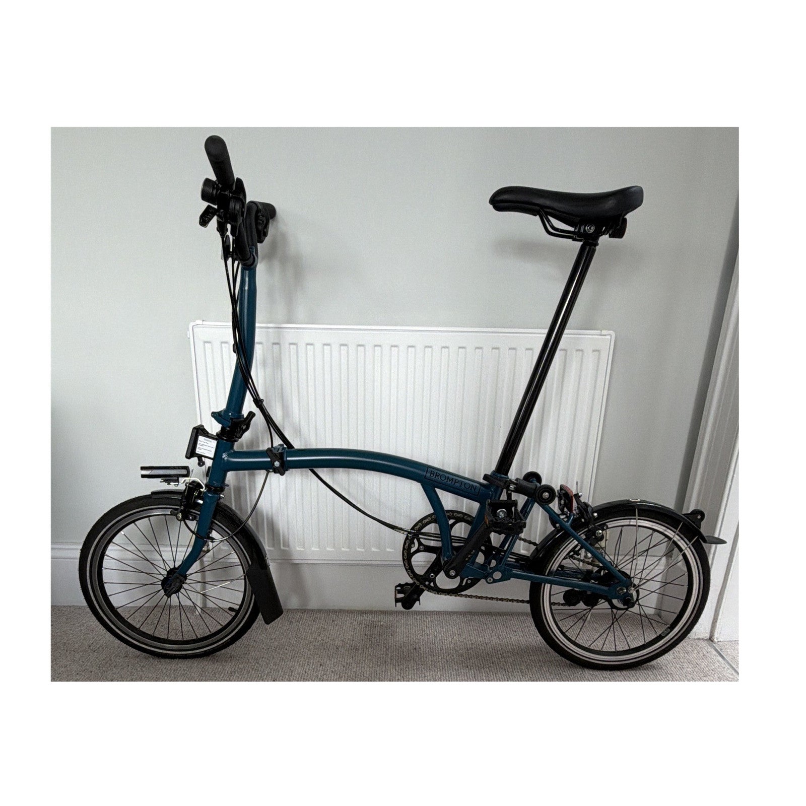 Brompton C Line Explore 2023 Mid Handle Bar - Ocean Blue