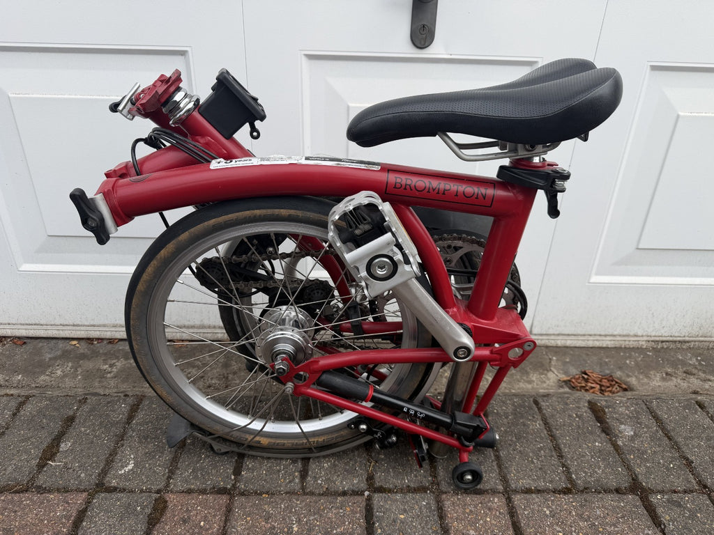 Brompton C Line M6L (6 Speed) folding bicycle - RED 2021 Good Condition