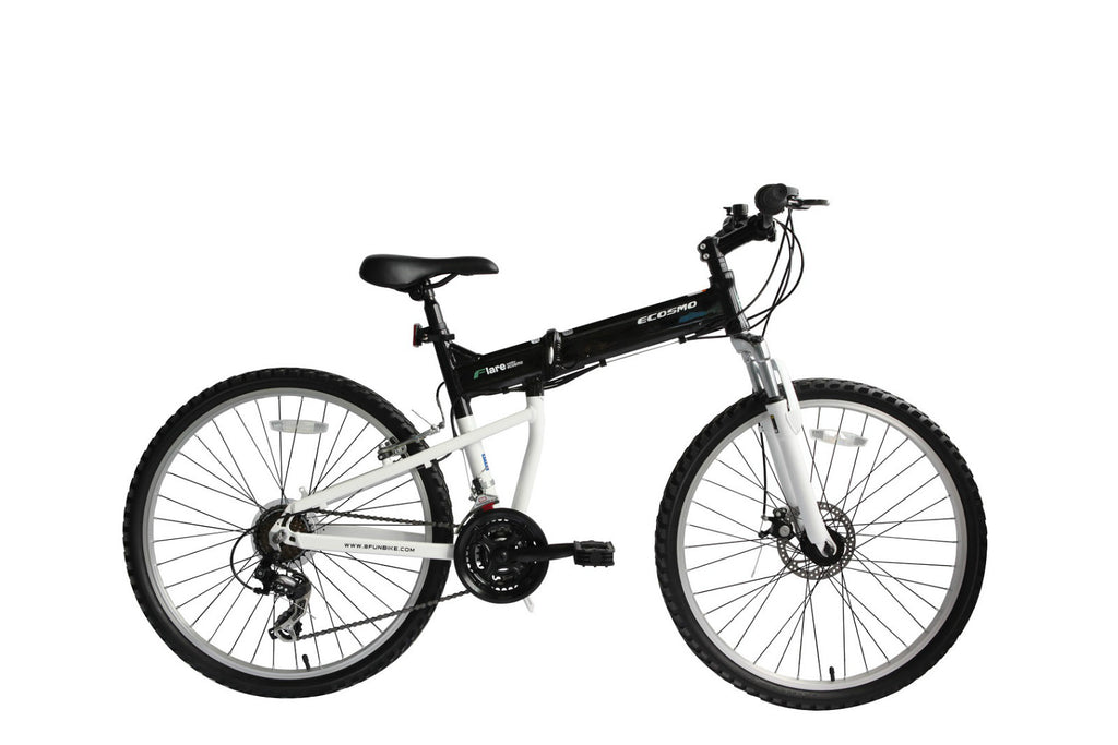 ECOSMO 26" Alloy Folding Mountain MTB bike,21 SP Shimano, Front Disc  -26AF18BL