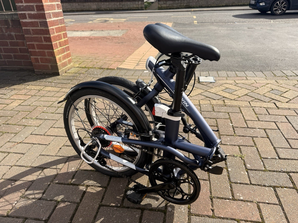 BTWIN Tilt 500 Folding Bike Blue, from Decathlon, Has Minimal Usage