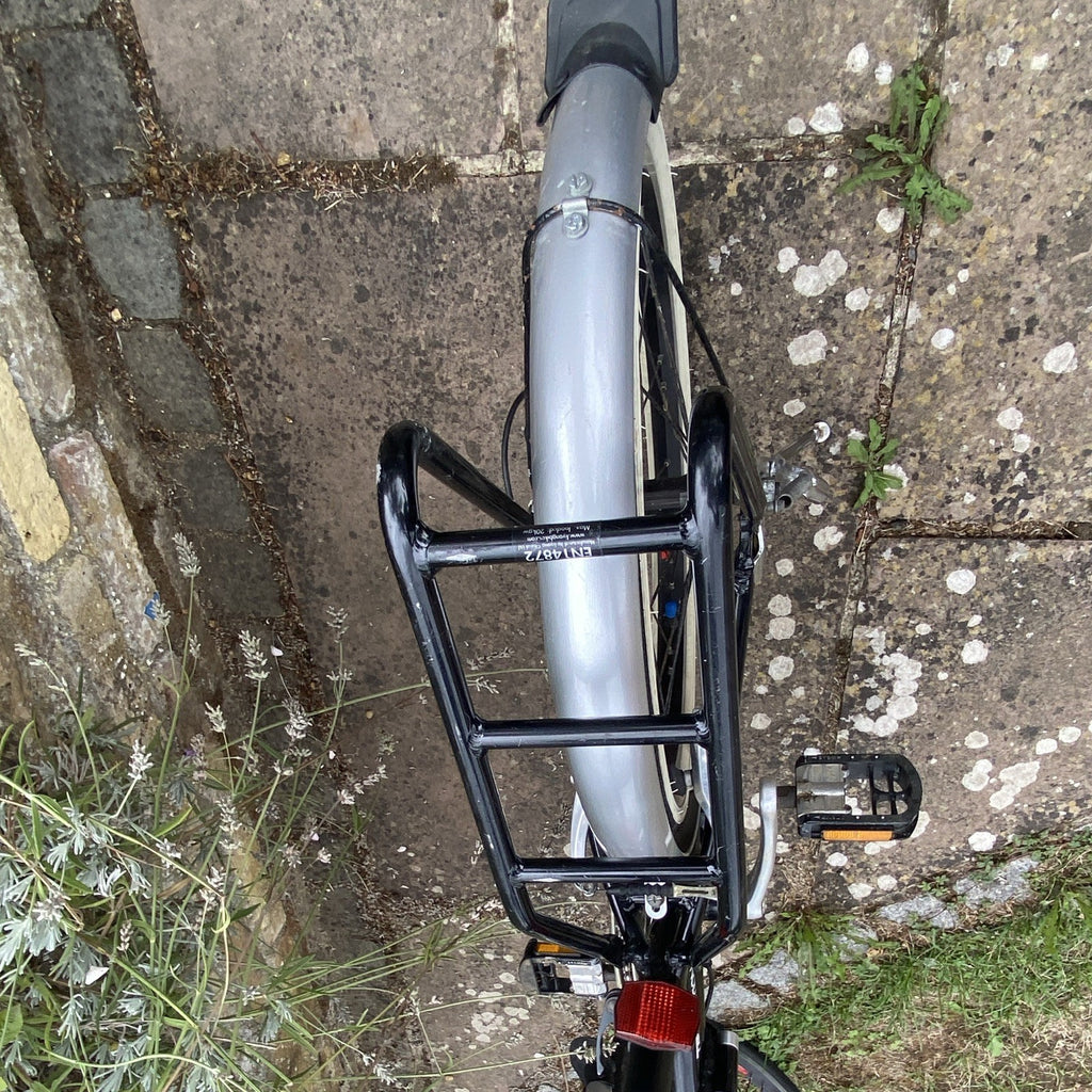 Apollo Transition 20 in Folding Bike with Rear Rack, Silver/Black