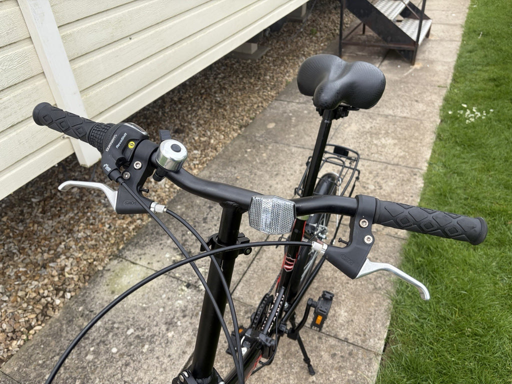 Tiger Foldaway Folding Unisex Bike, Black, Six Speed, 20inch alloy wheels.