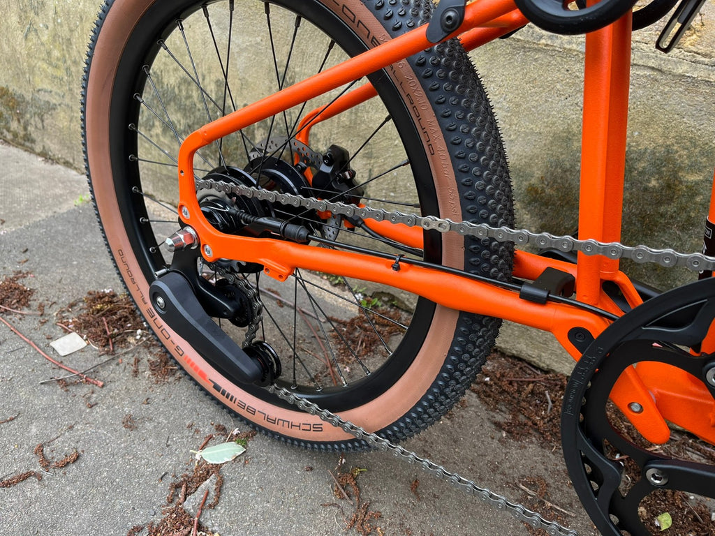 Brompton G Line Medium 8 speed Alfine Adventure Orange Gravel Folding Bike