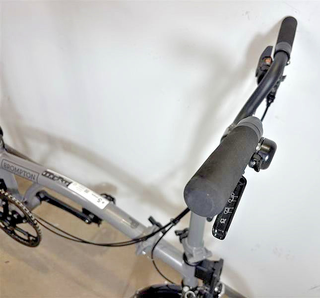 Brompton P Line 4 Speed 2022 Mid Handlebar Folding Bike - Storm Grey